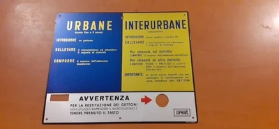 TELEFONO A GETTONI   SIP  Targa Istruzioni - Immagine 1 di 2