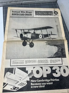 ORIGINAL NEWSPAPER THE HERALD SOPWITH AIRCRAFT POINT COOK 1984 PUP FIGHTER AD - Picture 1 of 16