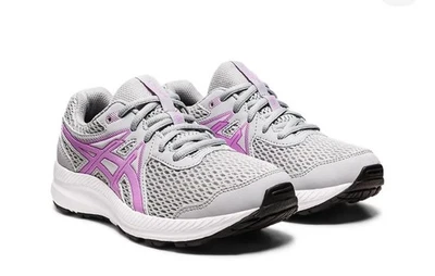 ASICS Contend 7 GS en gris Piamonte/lavanda color brillante talla 4,5 años o 5,5 W Foto 1 de 3