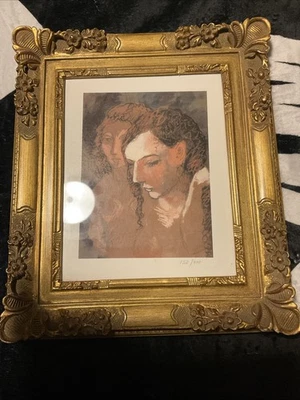 Enmarcado/Picasso "dos cabezas femeninas"/color/litografía #152/900 auténtico 8x10 con caa Foto 1 de 4