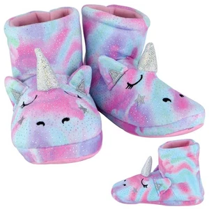 Winter Hüttenschuhe Kinder | Flauschige Plüsch Hausschuhe Stiefel für Mädchen - Bild 1 von 1