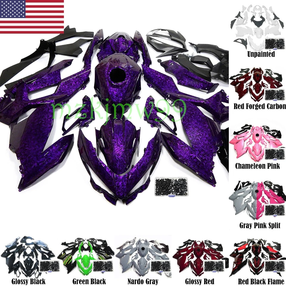 Fairing Kit For Kawasaki Ninja 400 2018-2023 EX400 ABS Injection Bodywork - Image 1 of 4