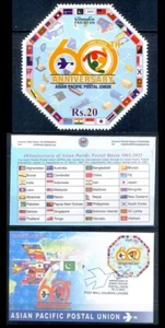 MX100 - Pakistan 2022 60th years of APPU Withdrawn issue India Bhutan Japan Afghan - Bild 1 von 3
