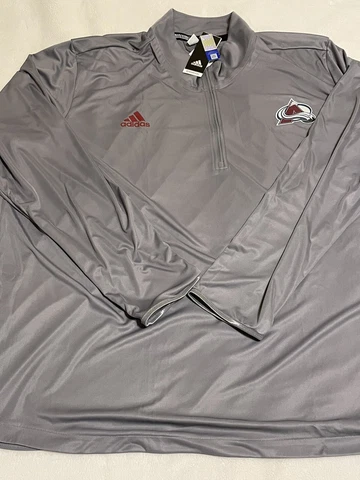 NWT Adidas NHL Colorado Avalanche On-Ice Pullover Size S Cover