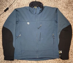 Mountain Hardwear Jacket Mens XL Gray Full Zip Weatherproof Soft Shell - Picture 1 of 10