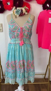 Hippie Tunika Stufen Hängerchen Kleid Ibiza Love 36,38,40 - Bild 1 von 3
