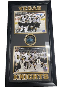 Las Vegas hockey team celebration Hockey Puck Custom Shadowbox - Picture 1 of 1