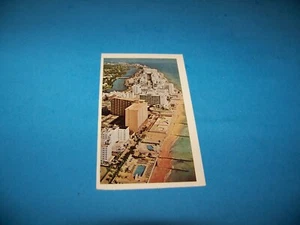 Hotel Row Miami Beach Florida American Oil Company Postcard Vintage 1969 - Picture 1 of 2