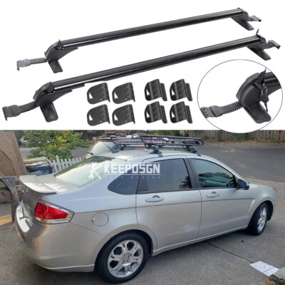 Portaequipajes para Kia Optima 01-20 43,3" con bloqueo 2x barra transversal portaequipajes techo superior coche Foto 1 de 4