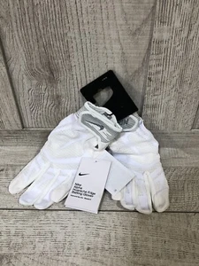 Nike Alpha Huarache Edge Baseball Batting Gloves Unisex Large WHITE NWT - Picture 1 of 6