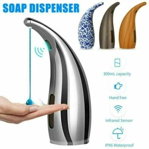 300ML Automatic Soap Dispenser Touchless Handsfree IR Sensor Liquid Bathroom New - Picture 1 of 18