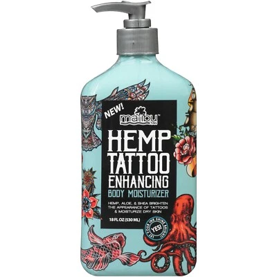 Malibu Tan Hemp Tattoo Enhancing Body Moisturizer - 18 fl. oz. - Imagem 1 de 2