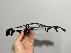 C8 Corvette Desktop Art Silhoutte Desk Decor - Picture 1 of 4