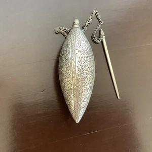 Amazing Antique Sterling Kohl Eyeliner Flask~Possibly Moroccan - Picture 1 of 6