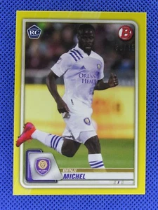 Benji Michel RC - 2020 Bowman MLS #55 YELLOW Parallel - SP SN #50 /75 Rookie - Picture 1 of 2