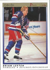 (HCW) 1990-91 OPC O-Pee-Chee Premier #61 BRIAN LEETCH Hockey NHL 02427