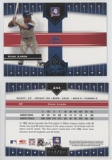 2005 Donruss Champions Blue Impressions /100 Hank Aaron #244 HOF