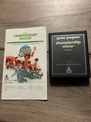 Championship Soccer (Atari 2600, 1980) CART ONLY WITH MANUAL - Image 1 of 4
