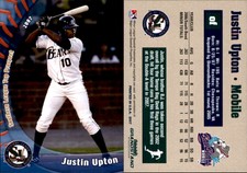 Justin Upton 2007 Grandstand Southern League Top Prospects #28 RC Rookie Card