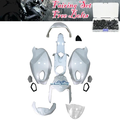 Fairing Kit For Ducati Monster 696 796 1100 EVO Unpainted ABS Bodywork w/ Bolts Foto 1 de 4