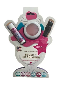 Klee Naturals Cotton Candy Blush and Lip Shimmer No Synthetic Dyes Chemicals - Picture 1 of 7
