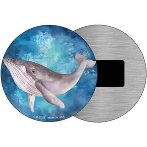 Placa magnética azul ballena jorobada de 3,5" nevera refrigerador cocina hogar pared - Imagen 1 de 2
