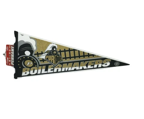 PURDUE BOILERMAKERS 30"X12" FELT PENNANT FREE SHIPPING Cover