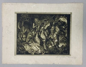 Arthur Illies Der Frauenraub Radierung 1927 handsigniert - Bild 1 von 1