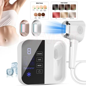 OPT Laser Hair Removal Beauty Salon Home with Cooling System IPL Painless Fr - Foto 1 di 17