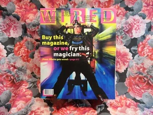 WIRED MAGAZINE 2.09 Sept 1994 ABSOLUT VODKA AD VTG No Label NM Penn Jillette - Picture 1 of 3