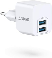 Anker PowerPort - Mini caricatore da parete con cavo USB estremamente...