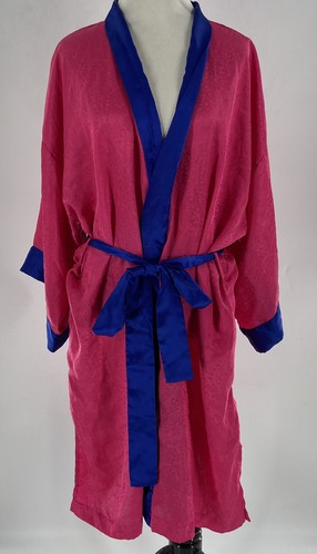 UNDERCOVER Abito lungo vintage G Label Victoria's Secret Paisley rosa e blu manica 3 4