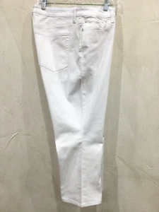 Talbots Womens Petites Size 16P White Crop Flare Leg Jeans Stretch Inseam 22.5" - Picture 1 of 9