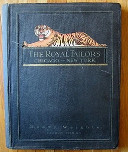 Libro de recortes en sastres reales 1919 1920 ropa antigua para hombre DeLaval Akely sin usar - Imagen 1 de 12