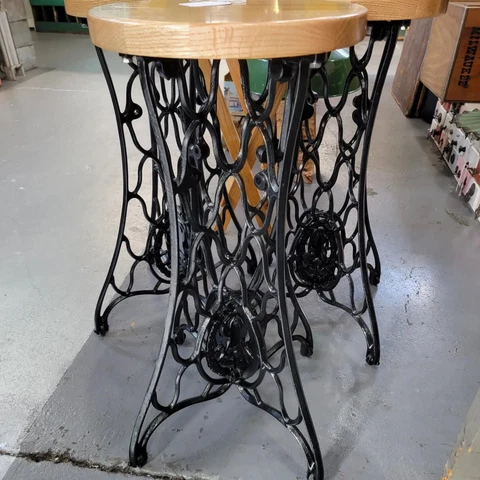 Vintage Singer Sewing Machine Bar Stool / End Table Cover