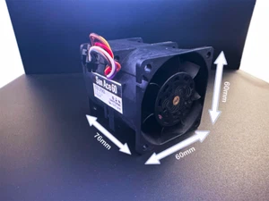 9CR0612P0H04 SANYO DENKI Dual Axial Fan 12VDC 60x60mm Counter Rotation PWM CTRL - Picture 1 of 8