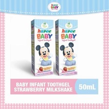 Hapee Baby Infant Toothgel Strawberry Milkshake (Set of 2)