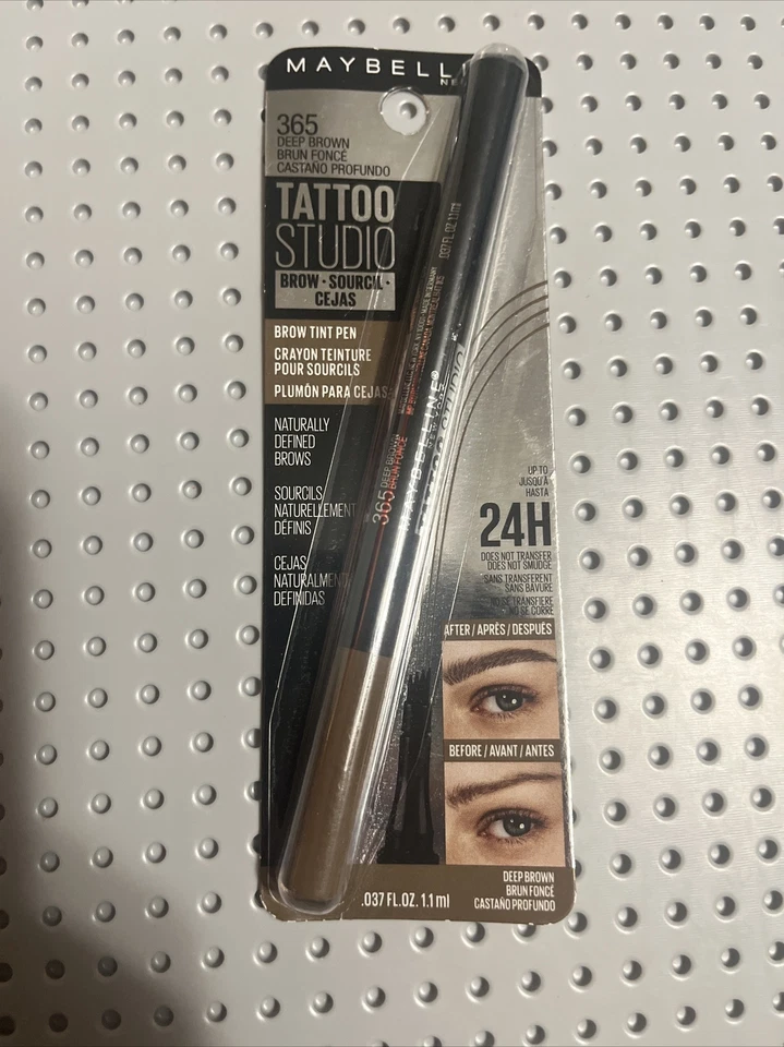 Maybelline Tattoo Studio Brow Tint Pen Makeup, 365 Deep Brown - Image 1 of 1