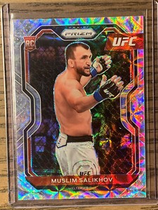 2021 UFC PRIZM PREMIUM DEBUT SET ROOKIE MUSLIM SALIKHOV 02/99 ONLY 99 RC