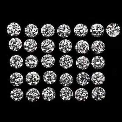 100 PCS Loose Lab Grown CVD Diamond 3.00 MM Round D Color, IF CLARITY Certified - Image 1 of 4