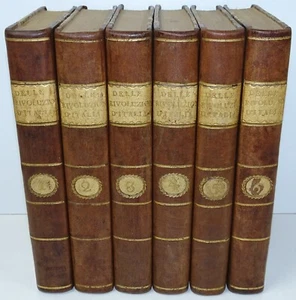 CARLO DENINA Delle Rivoluzioni D' Italia 2nd Ed 6 Vols Torino Italy 1791 - Picture 1 of 11