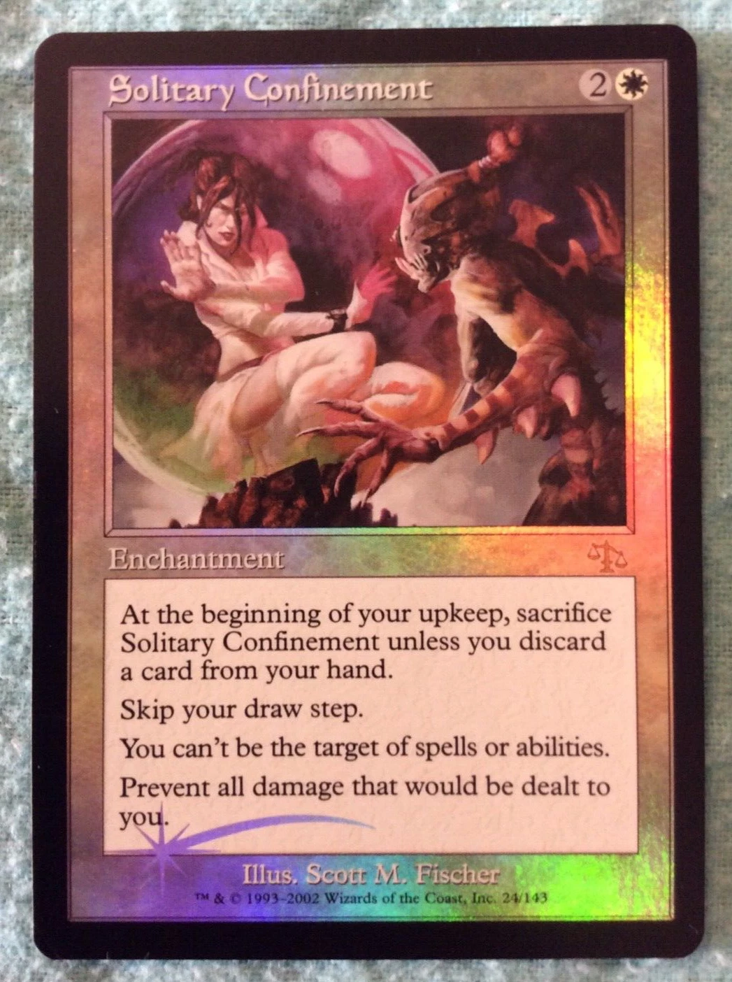 MTG Magic the Gathering: Solitary Confinement Judgement Foil Rare English LP