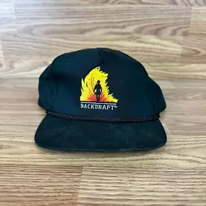 VTG Backdraft Movie Fire Firefighting Snapback Hat 1991 Imagine Films Russell - Picture 1 of 4