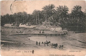 CPA Carte Postale Tunisie Gabes Pont de Menzel 1905 VM70939ok - Picture 1 of 2