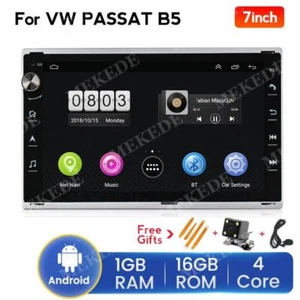 For VW B5 MK4 MK5 Golf Passat Jetta 2 DIN Car Radio Player GPS Stereo BT Nav - Picture 1 of 12