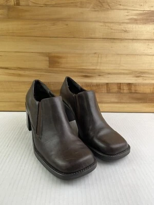 Mocasín Bajo Mujer Talla 7M Deslizable Cuero Marrón Informal Cómodo Foto 1 de 4