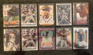 RONALD ACUNA JR CARD LOT (W/ROOKIE).............10 Different - Imagen 1 de 2