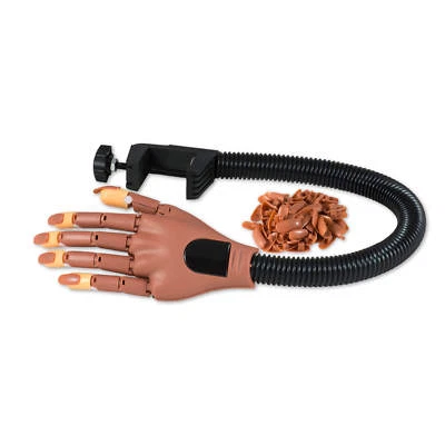 Übungshand mit Tischhalterung | Modellierhand Nagel Design Trainer Trainingshand - Bild 1 von 4