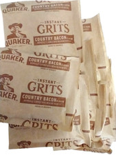 Quaker Oats Bacon Grits, 30 Packages, BB 1/24, Free Ship