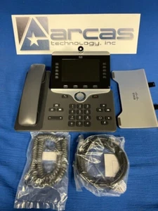 Cisco CP-8845-K9 IP Phone - Tested - Cleaned - New Cords - Very Nice - Picture 1 of 4